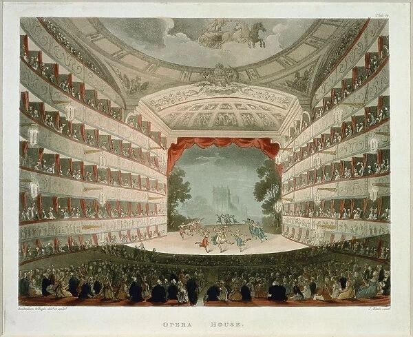 UK, England, London, Interior of Kings Theatre Opera House
