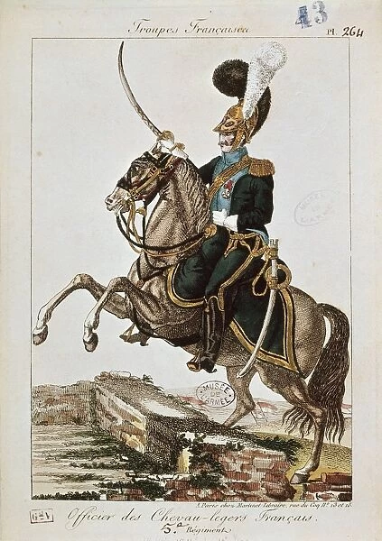 Uniforms of the French army: light cavalry officer