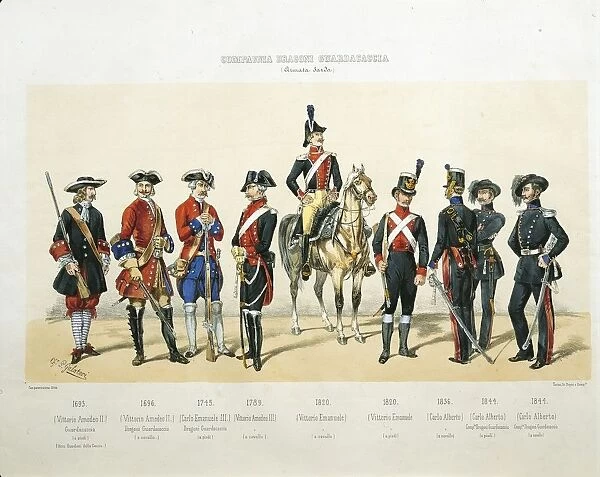 Uniforms of Gamekeepers of Sardinian army