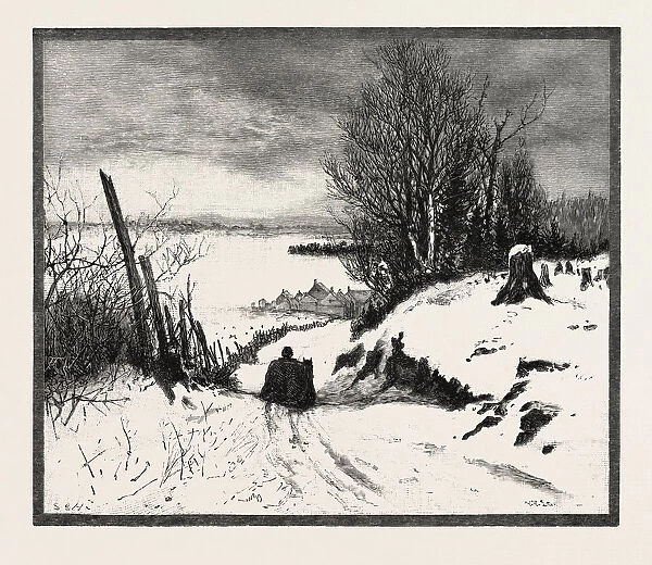 On the Upper St. Maurice, Canada, Nineteenth Century Engraving