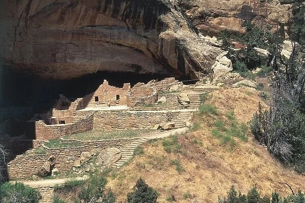 USA, Colorado, Mesa Verde National Park (UNESCO World Heritage List, 1978). Long House