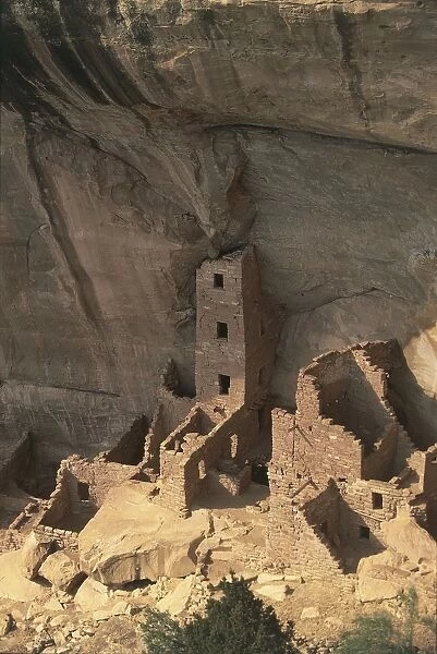 USA, Colorado, Mesa Verde National Park (UNESCO World Heritage List, 1978). Square Tower House