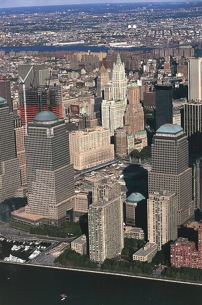 USA, New York City, Lower Manhattan, Ground Zero area
