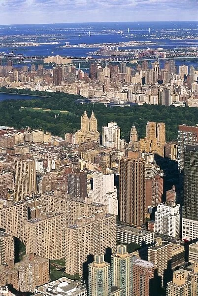 USA, New York, New York City, Aerial view of Upper West Side