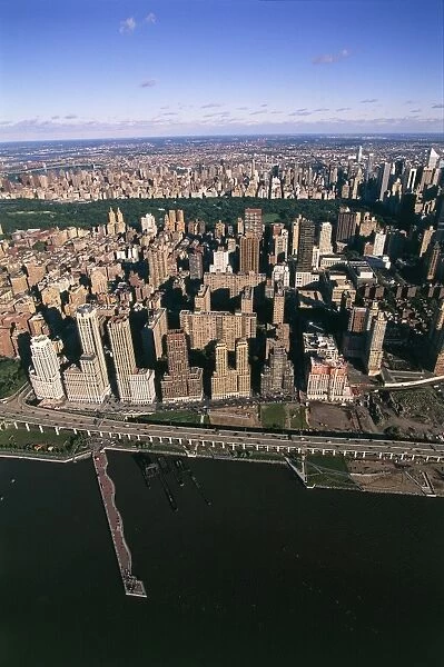 USA, New York, New York City, Aerial view of Upper West Side