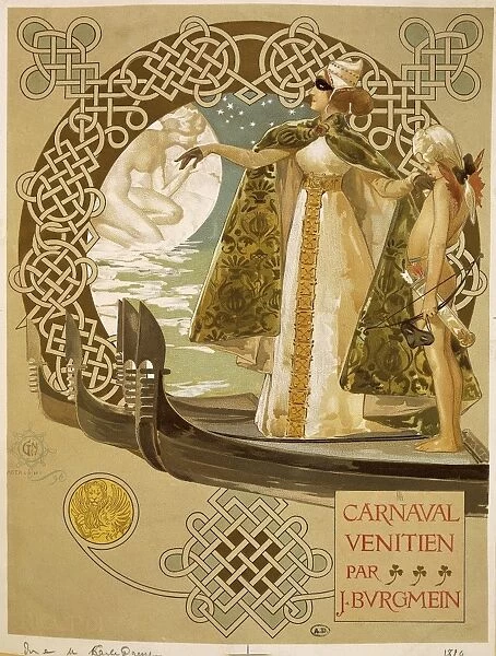Venetian carnival, poster by Giovanni Mataloni, 1896