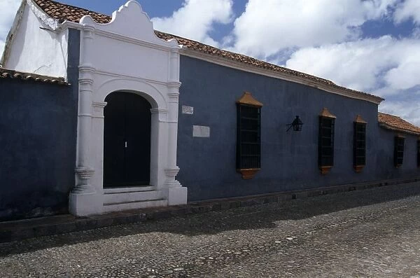 Venezuela, Falcon State, Coro, Facade Casa de los Soto in Calle Zamora
