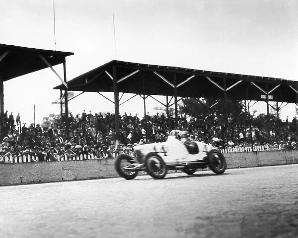 Vintage image of auto in race