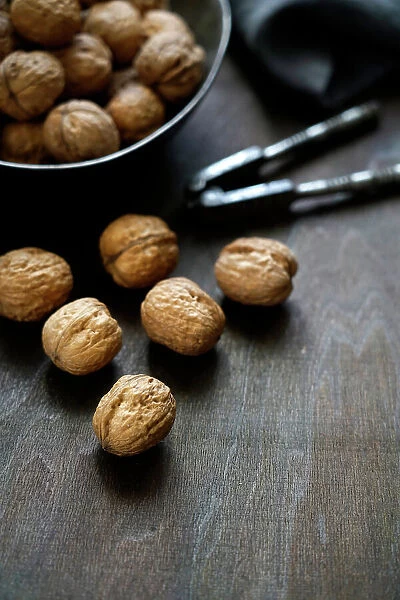 Walnuts, products rich in Vitamin E for a healthy diet, Italy, Europe