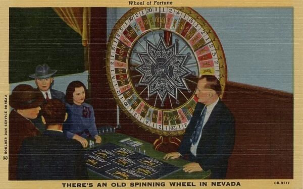 Wheel of Fortune Theres an Old Spinning Wheel in Nevada