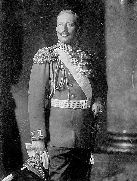 Wilhelm II (1859-1941) Emperor of Germany 1888-1918. Three-quarter length image of Wilhelm