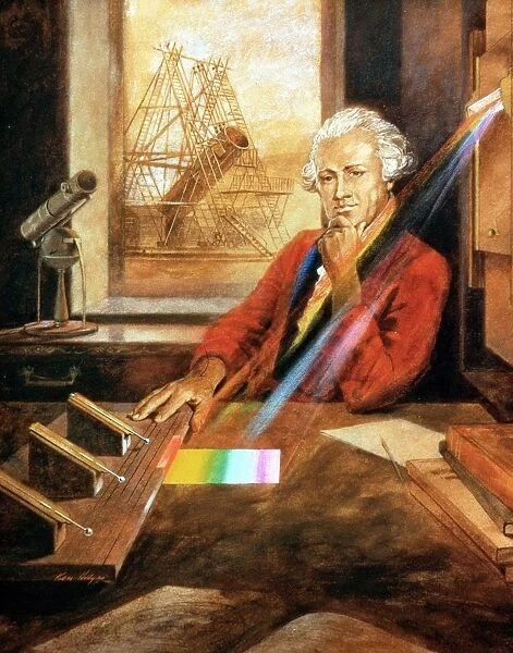 William Herschel (1738-1822) German-born English astronomer, investigating heating