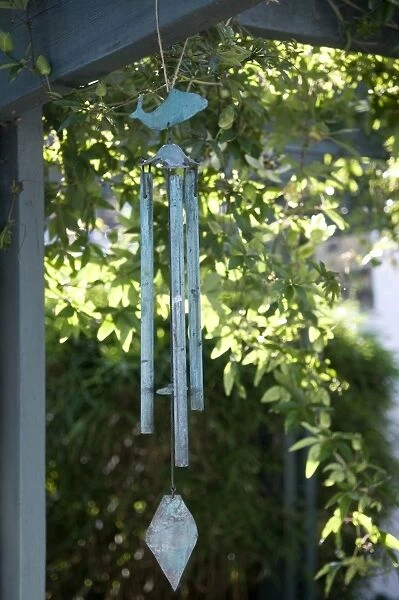 Wind Chime hanging, close-up