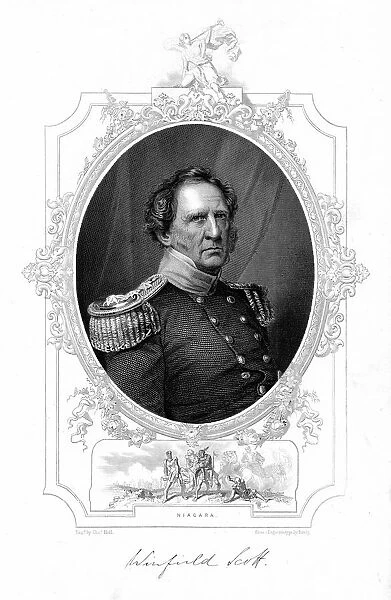 Winfield Scott (1786-1866). American soldier. Chief of Command of the army 1841-1861