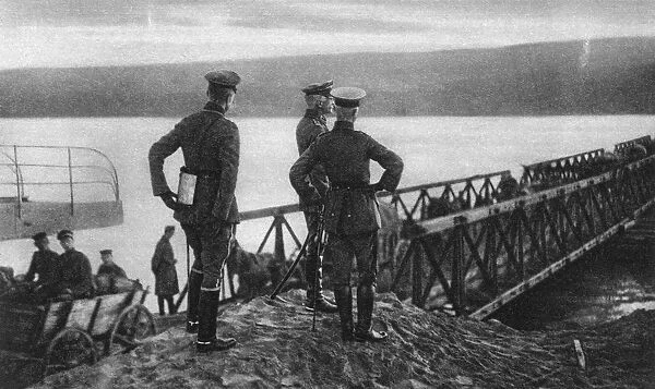 World War I 1914-1918: German Field Marshal August von Mackensen (1849-1945) watching