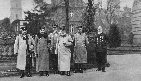 World War I 1914-1918: Visit of King of Bavaria to the German Headquarters, 1917