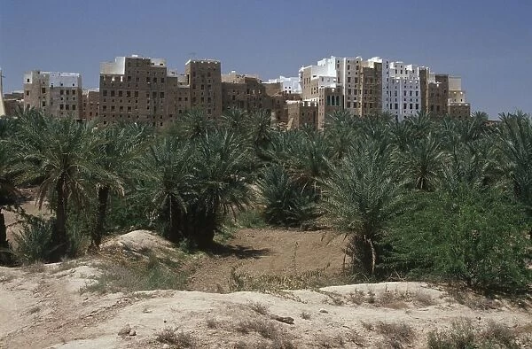 Yemen, Hadramawt, old walled city of Shibam also known as Manhattan of desert
