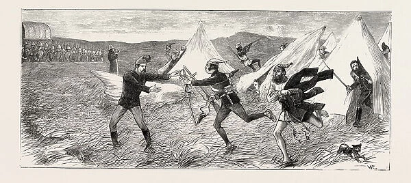 The Zulu War A Morning Alarm In Camp On The Upoko River