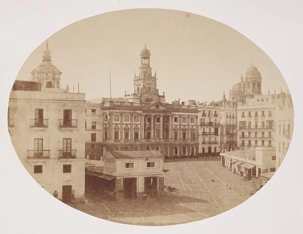 The Plaza d Isabella Secondi, Cadiz, 9 October 1849