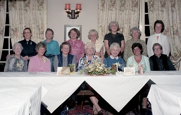 Lostwithiel Womens Institute 60th anniversary, Lostwithiel, Cornwall. May 1984