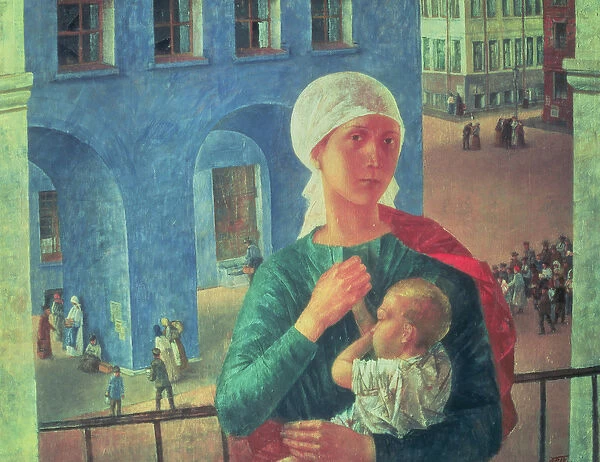 1918 in Petrograd, 1920 (oil on canvas)