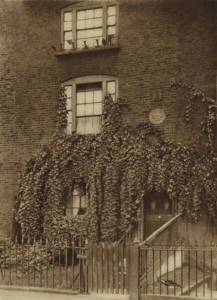 23 Hercules Road, Lambeth, home of William Blake from 1793 to 1796 (b  /  w photo)