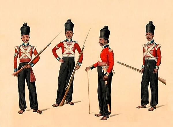 40th Madras Native Infantry, 1835 circa (w  /  c)