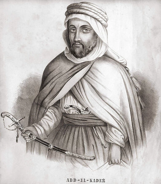 Abd el Kader (Abd El-Kader) (1807 - 1883), Arab emir of Algeria