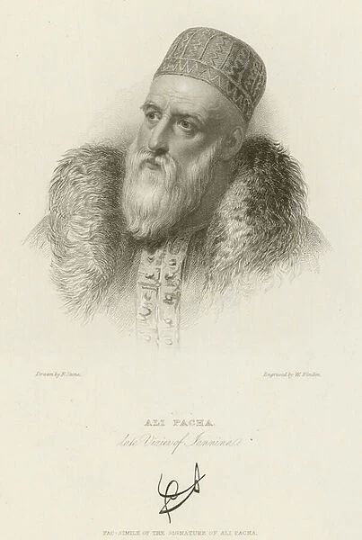 Ali Pacha, late Vizier of Jannina (engraving)