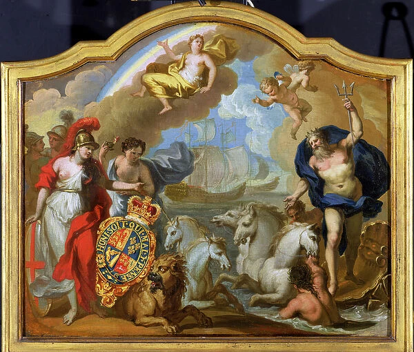 Allegory of the Power of Great Britain by Sea, design for a decorative panel for