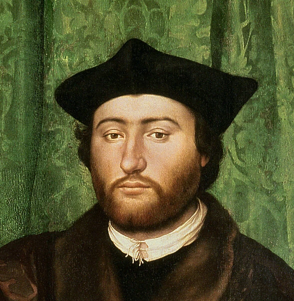 The Ambassadors, 1533 (oil on panel) (detail of 122676)