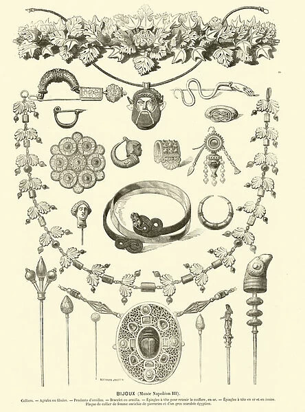 Ancient Roman jewellery (engraving)