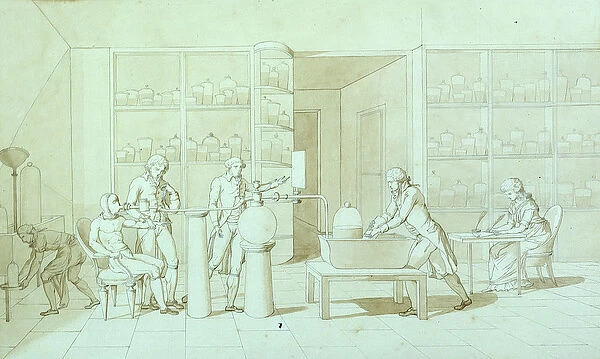 Antoine Lavoisier (1743-94) and his Experiments into Respiration