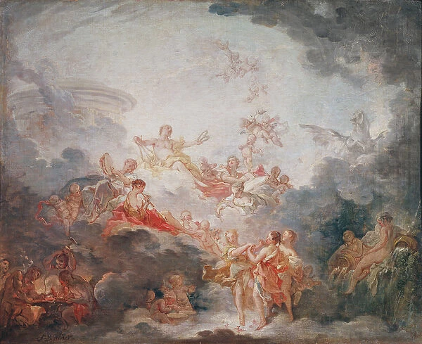 Apollo Crowning the Arts, c. 1763-70 (oil on canvas)