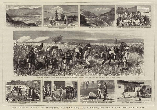 Our Artists Notes at Rustchuk, Rasgrad, Shumla, Kavarna, on the River Lom, and in Asia (engraving)