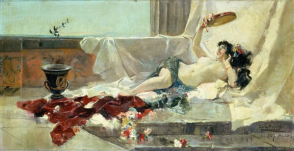 Bacchante (Woman Undressed) 1887 (oil on canvas)