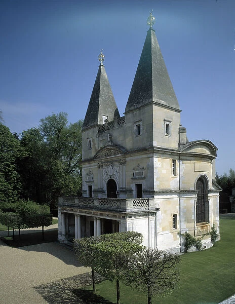 Baroque architecture: Chapel of the Chateau d Anette. Chatou, Yvelines (78)