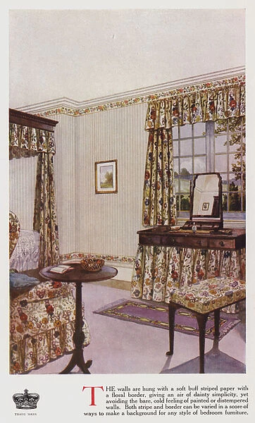 Bedroom (colour litho)