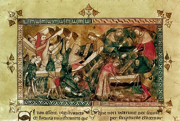 Black Death at Tournai, 1349 (see also 33793)