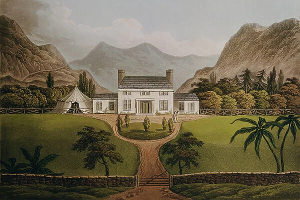 Bonapartes Mal-Maison at St. Helena, 1821 (engraving)