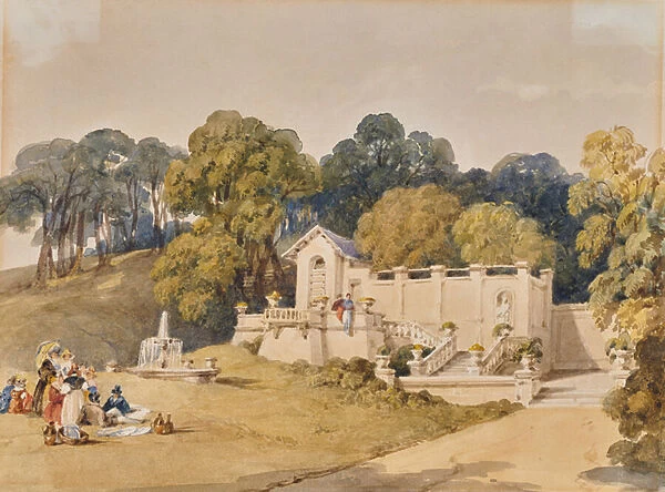 Bromley Hill, 'Italian Villa', 1839 (Watercolour)
