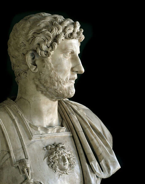 Bust of the Emperor Hadrian (marble sculpture, 2nd century)