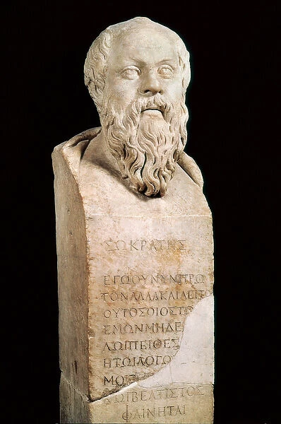 Bust of Socrates (470 BC - 399 BC) Greek philosopher. Rome musei capitolini