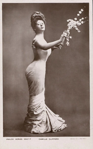Camille Clifford, the original Gibson Girl (b  /  w photo)