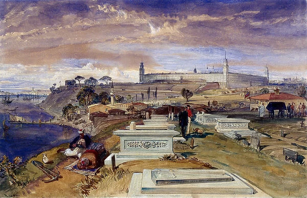 The Cemetery at Scutari, 1856 (w  /  c)