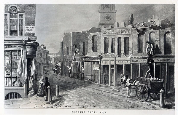 Charing Cross, 1830 (w  /  c on paper)