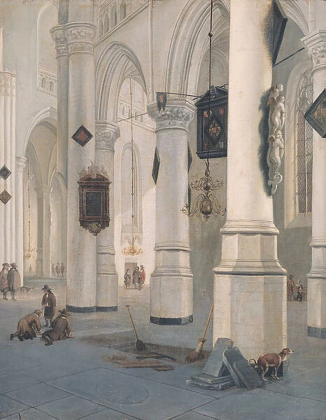 Church Interior (oil on canvas)