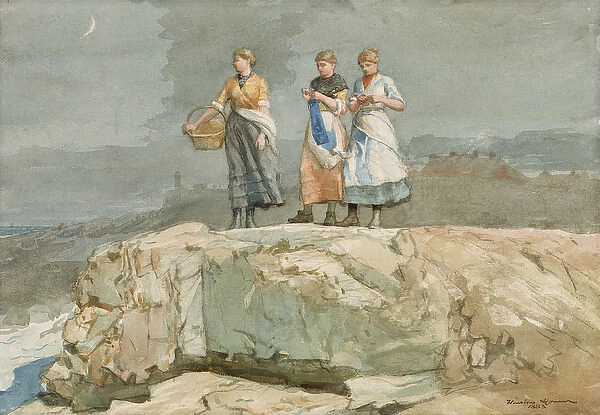 The Cliffs, 1883 (w  /  c on paper)