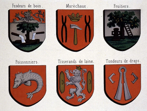 The Coats of Arms of the Ghent Corporations (Sample of the Coats of Arms of the Middle