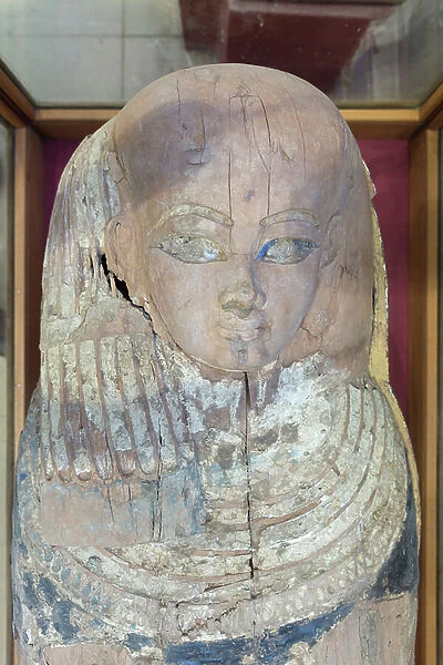 Coffin of a royal prince, possibly one of the sons of Ramses II, from Luxor, wood, Egyptian Museum, Cairo, Egypt